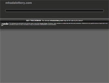 Tablet Screenshot of mhadalottery.com